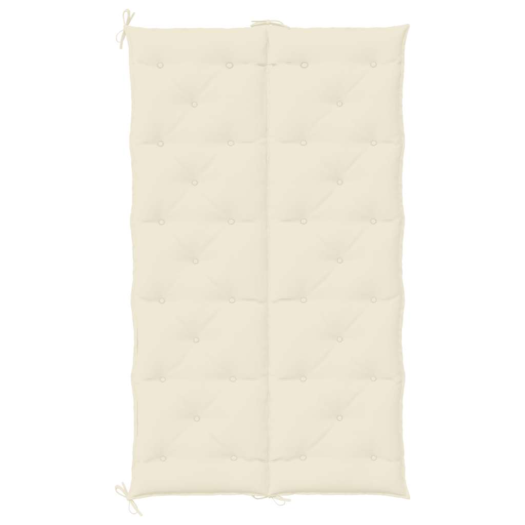 vidaXL Pernă bancă de grădină alb crem, 180x(50+50)x7cm, textil oxford vidaXL Pernă bancă de grădină alb crem, 180x(50+50)x7cm, textil oxford