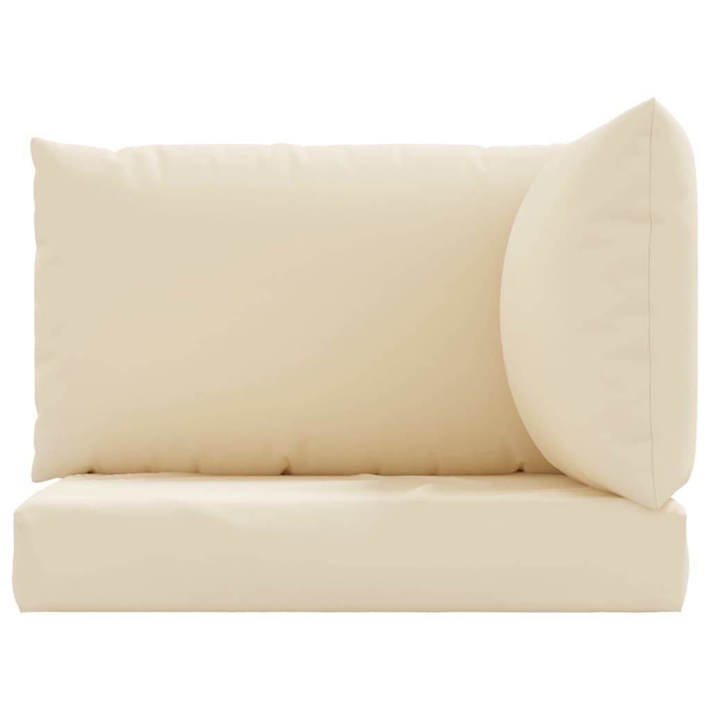 vidaXL Perne de canapea din paleți, 3 buc., bej, material textil vidaXL Perne de canapea din paleți, 3 buc., bej, material textil