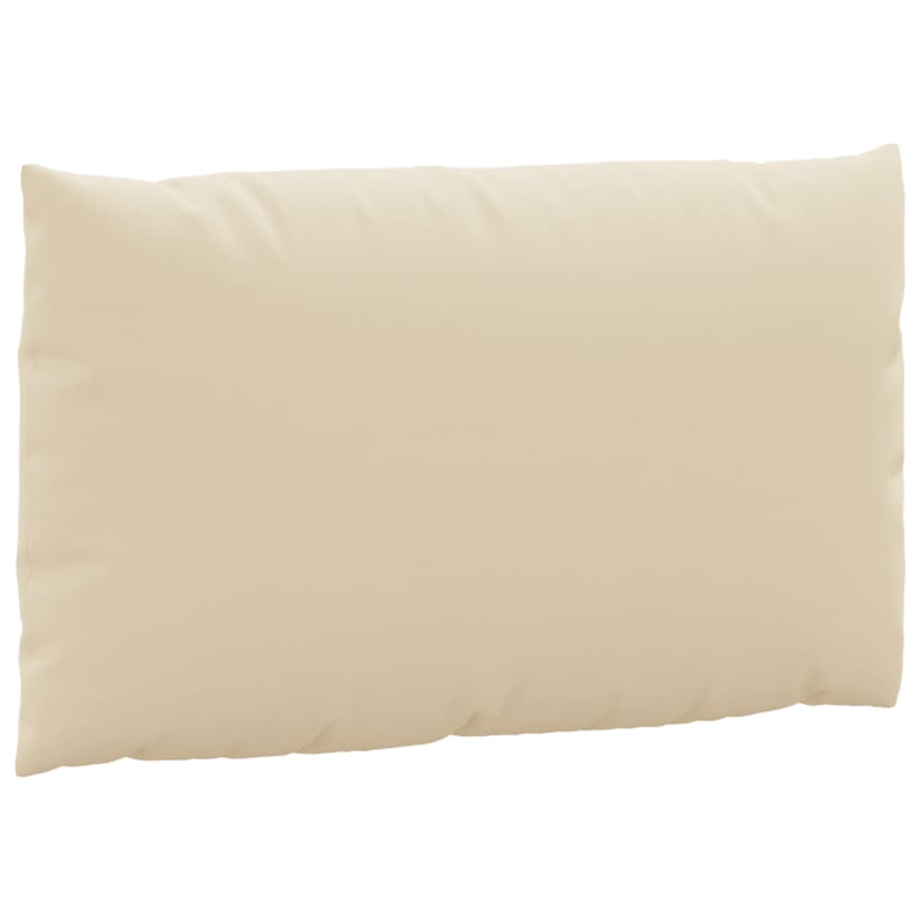 vidaXL Perne de canapea din paleți, 3 buc., bej, material textil vidaXL Perne de canapea din paleți, 3 buc., bej, material textil