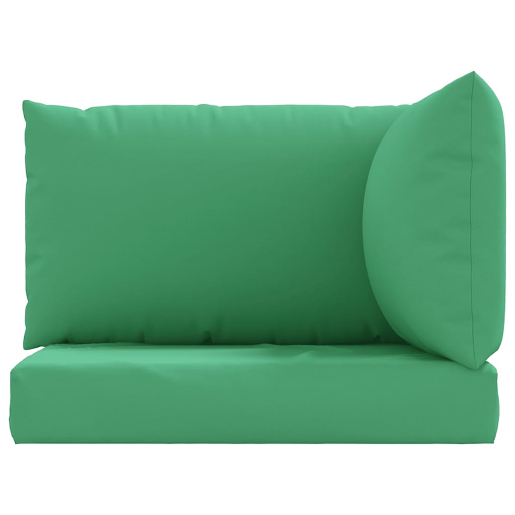 vidaXL Perne pentru canapea din paleți, 3 buc., verde, textil vidaXL Perne pentru canapea din paleți, 3 buc., verde, textil
