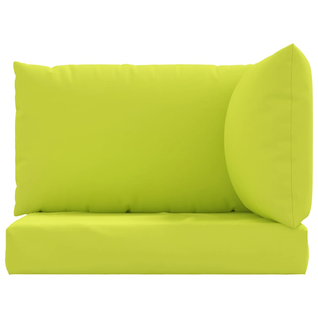 vidaXL Perne pentru canapea din paleți, 3 buc., verde aprins, textil
