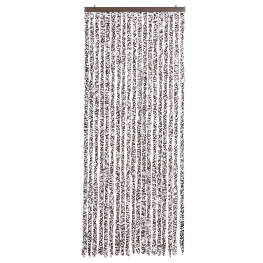 vidaXL Perdea pentru insecte, maro și bej, 56x200 cm, Chenille vidaXL Perdea pentru insecte, maro și bej, 56x200 cm, Chenille