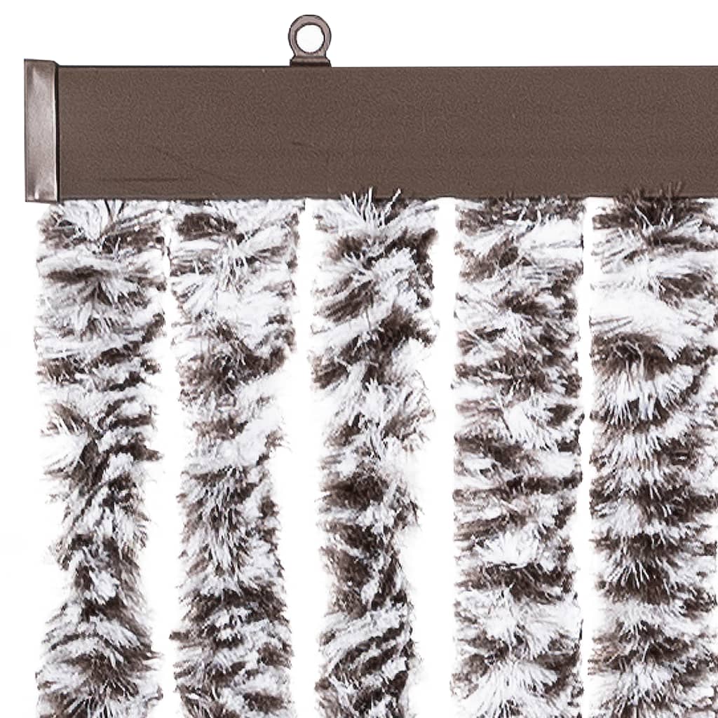 vidaXL Perdea pentru insecte, maro și bej, 56x200 cm, Chenille vidaXL Perdea pentru insecte, maro și bej, 56x200 cm, Chenille