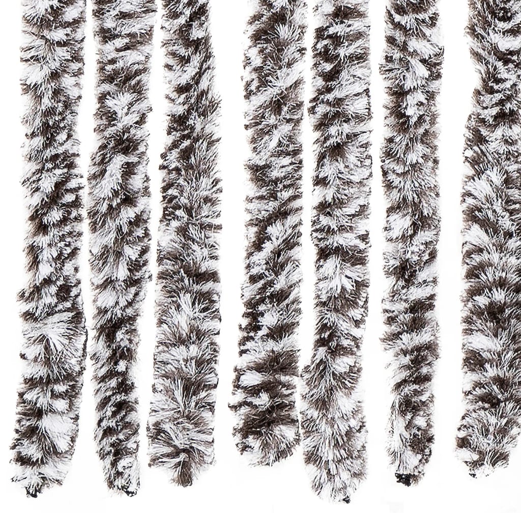 vidaXL Perdea pentru insecte, maro și bej, 56x200 cm, Chenille vidaXL Perdea pentru insecte, maro și bej, 56x200 cm, Chenille