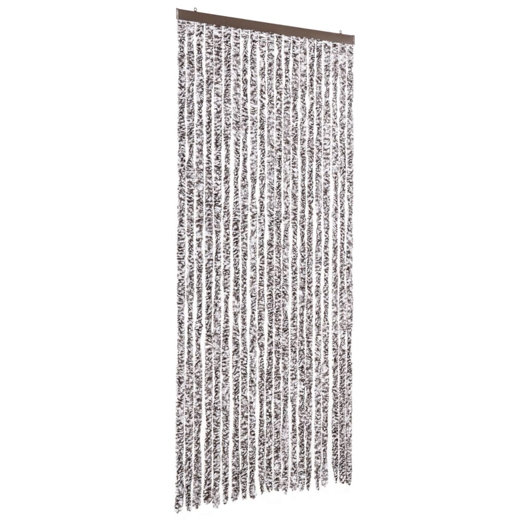 vidaXL Perdea pentru insecte, maro și bej, 90x200 cm, Chenille vidaXL Perdea pentru insecte, maro și bej, 90x200 cm, Chenille
