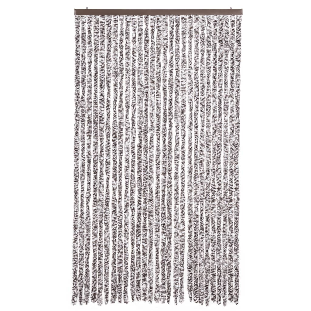 vidaXL Perdea pentru insecte, maro și bej, 118 x 220 cm, Chenille vidaXL Perdea pentru insecte, maro și bej, 118 x 220 cm, Chenille