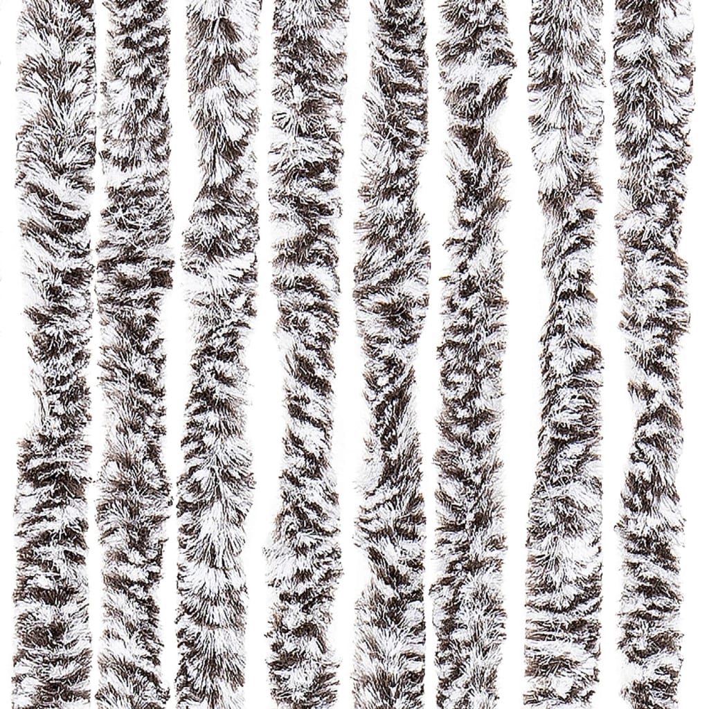 vidaXL Perdea pentru insecte, maro și bej, 118 x 220 cm, Chenille vidaXL Perdea pentru insecte, maro și bej, 118 x 220 cm, Chenille