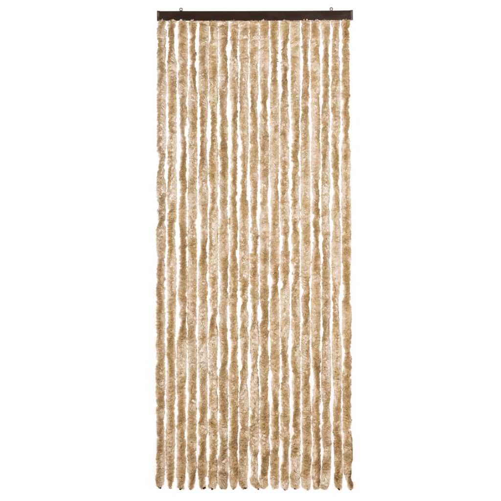 vidaXL Perdea pentru insecte, bej, 56x200 cm, Chenille vidaXL Perdea pentru insecte, bej, 56x200 cm, Chenille