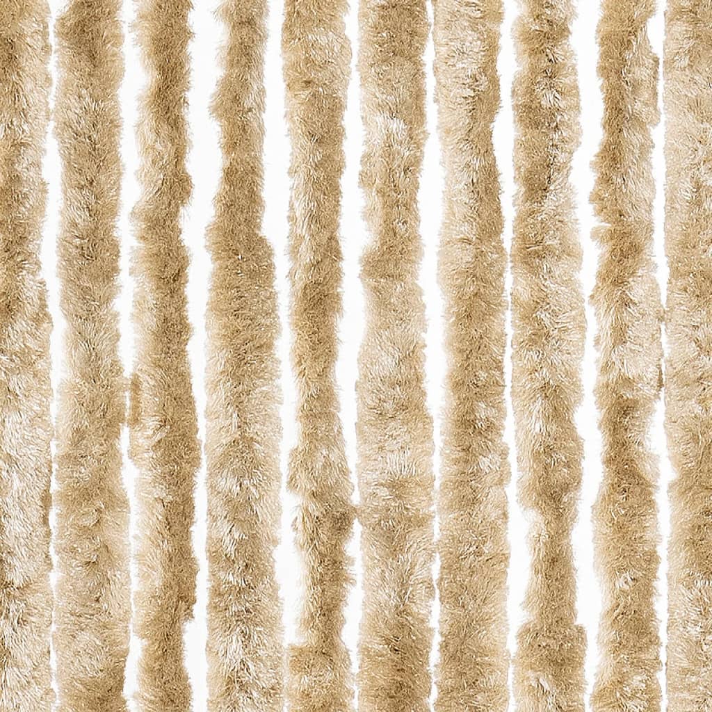 vidaXL Perdea pentru insecte, bej, 56x200 cm, Chenille vidaXL Perdea pentru insecte, bej, 56x200 cm, Chenille