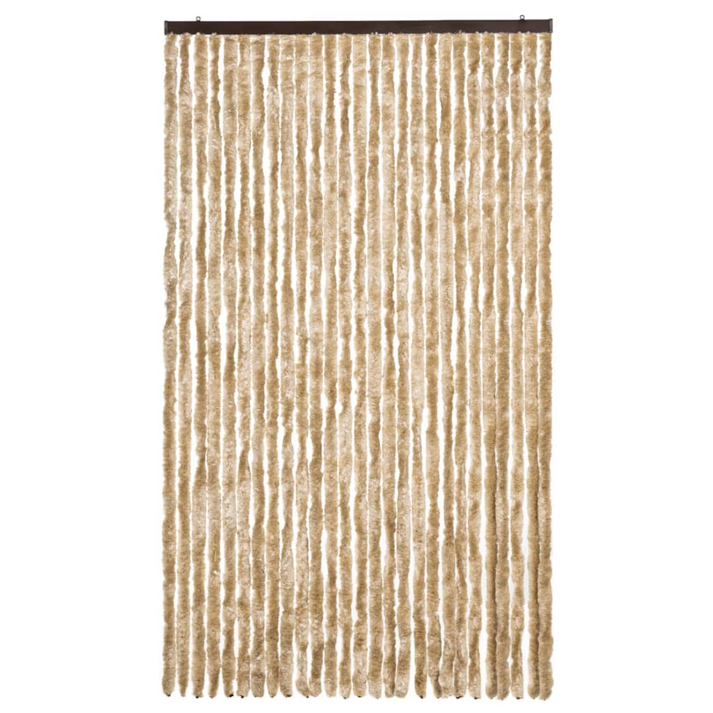 vidaXL Perdea pentru insecte, bej, 118 x 220 cm, Chenille vidaXL Perdea pentru insecte, bej, 118 x 220 cm, Chenille