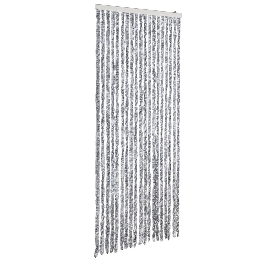 vidaXL Perdea pentru insecte, argintiu, 56x200 cm, Chenille vidaXL Perdea pentru insecte, argintiu, 56x200 cm, Chenille