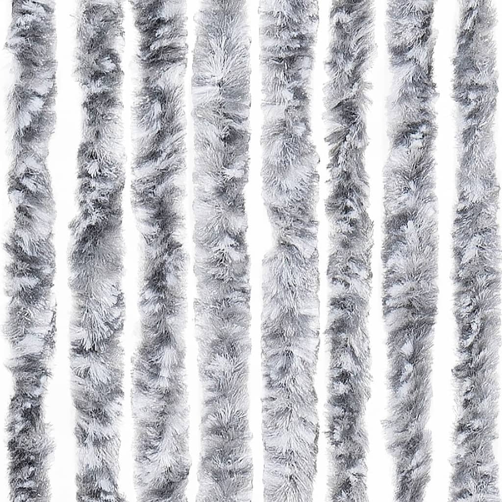 vidaXL Perdea pentru insecte, argintiu, 56x200 cm, Chenille vidaXL Perdea pentru insecte, argintiu, 56x200 cm, Chenille