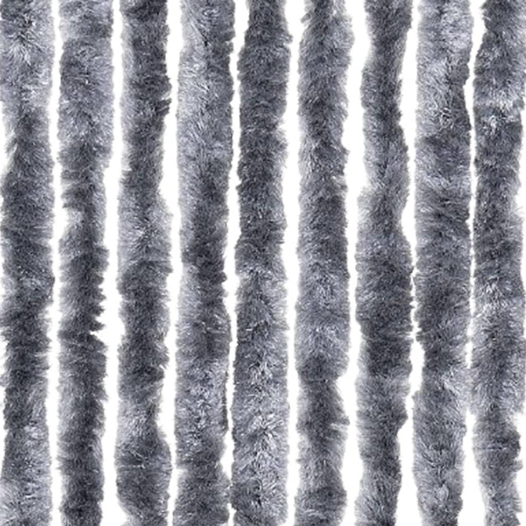 vidaXL Perdea pentru insecte, argintiu, 118 x 220 cm, Chenille vidaXL Perdea pentru insecte, argintiu, 118 x 220 cm, Chenille