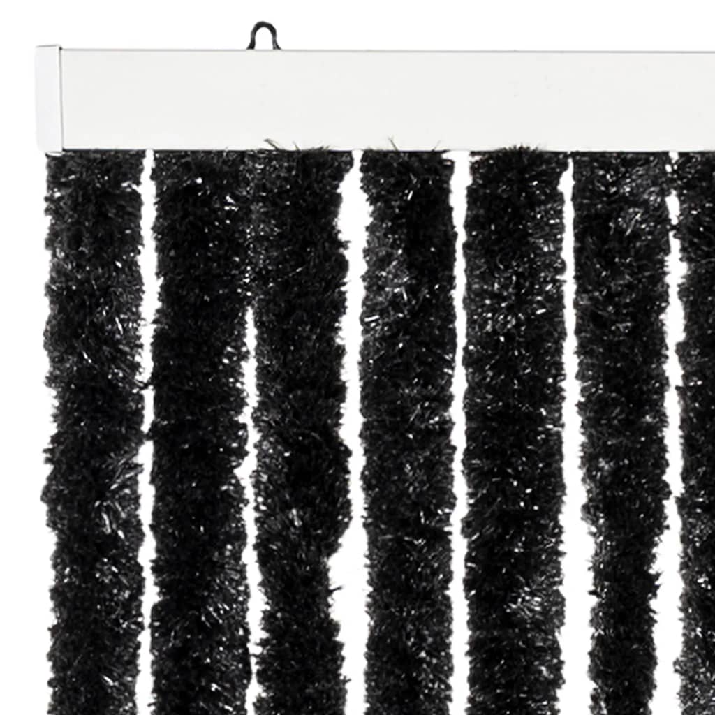 vidaXL Perdea pentru insecte, antracit, 118 x 220 cm, Chenille vidaXL Perdea pentru insecte, antracit, 118 x 220 cm, Chenille