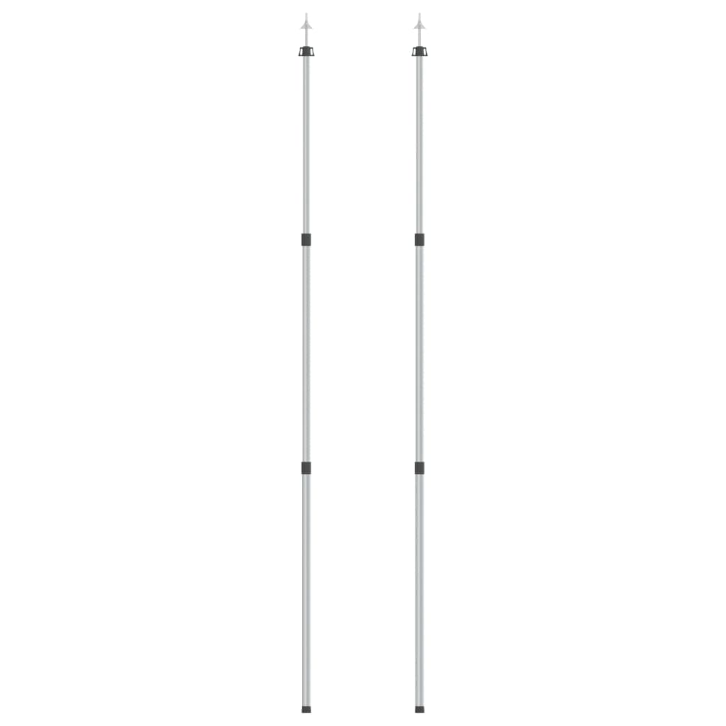 vidaXL Stâlpi telescopici pentru prelată, 2 buc., 102-260 cm, aluminiu vidaXL Stâlpi telescopici pentru prelată, 2 buc., 102-260 cm, aluminiu