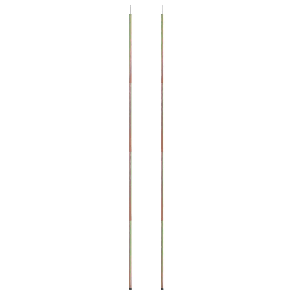 vidaXL Stâlpi pentru parasolar, 2 buc., 200 cm, oțel zincat vidaXL Stâlpi pentru parasolar, 2 buc., 200 cm, oțel zincat