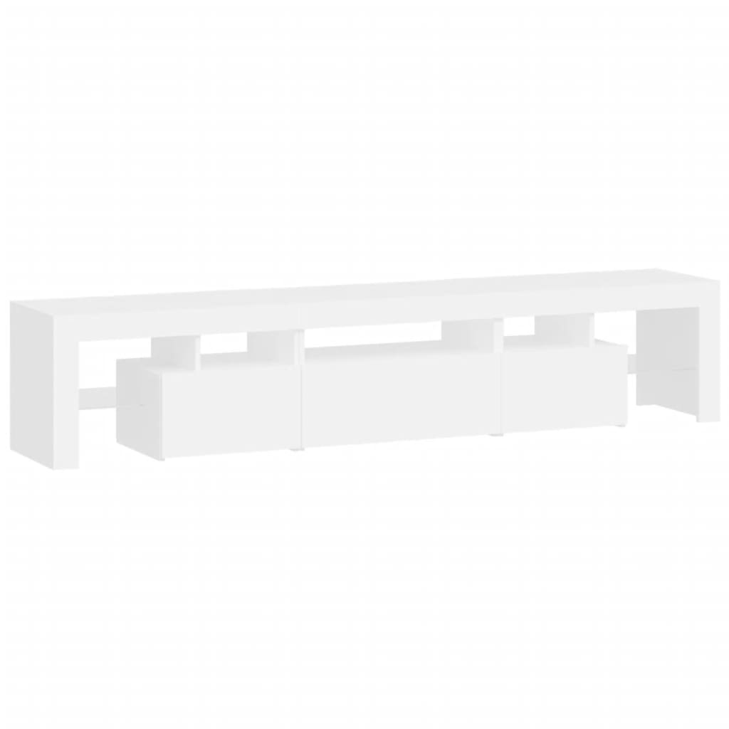 vidaXL Dulap TV cu lumini LED alb 200x36,5x40 cm vidaXL Dulap TV cu lumini LED alb 200x36,5x40 cm