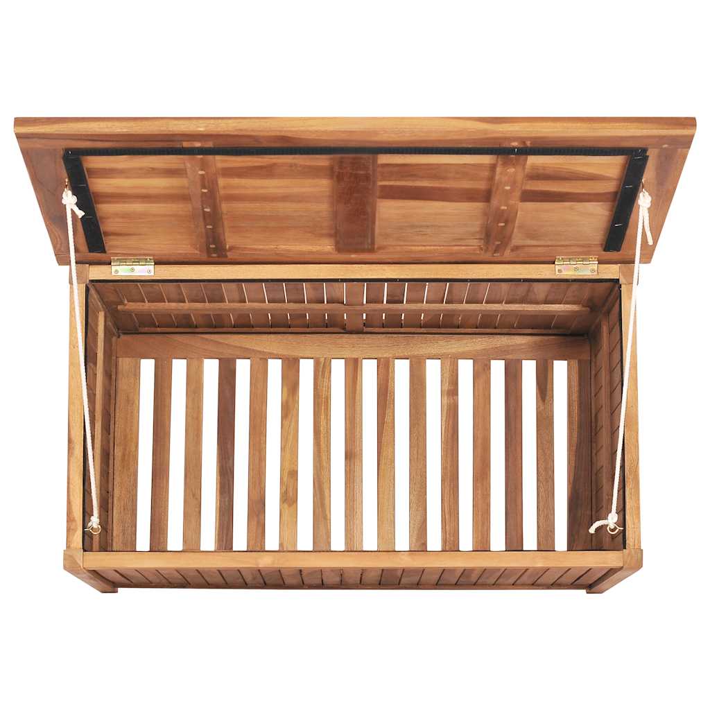 vidaXL Ladă de depozitare grădină, 90x50x58 cm, lemn masiv de tec vidaXL Ladă de depozitare grădină, 90x50x58 cm, lemn masiv de tec