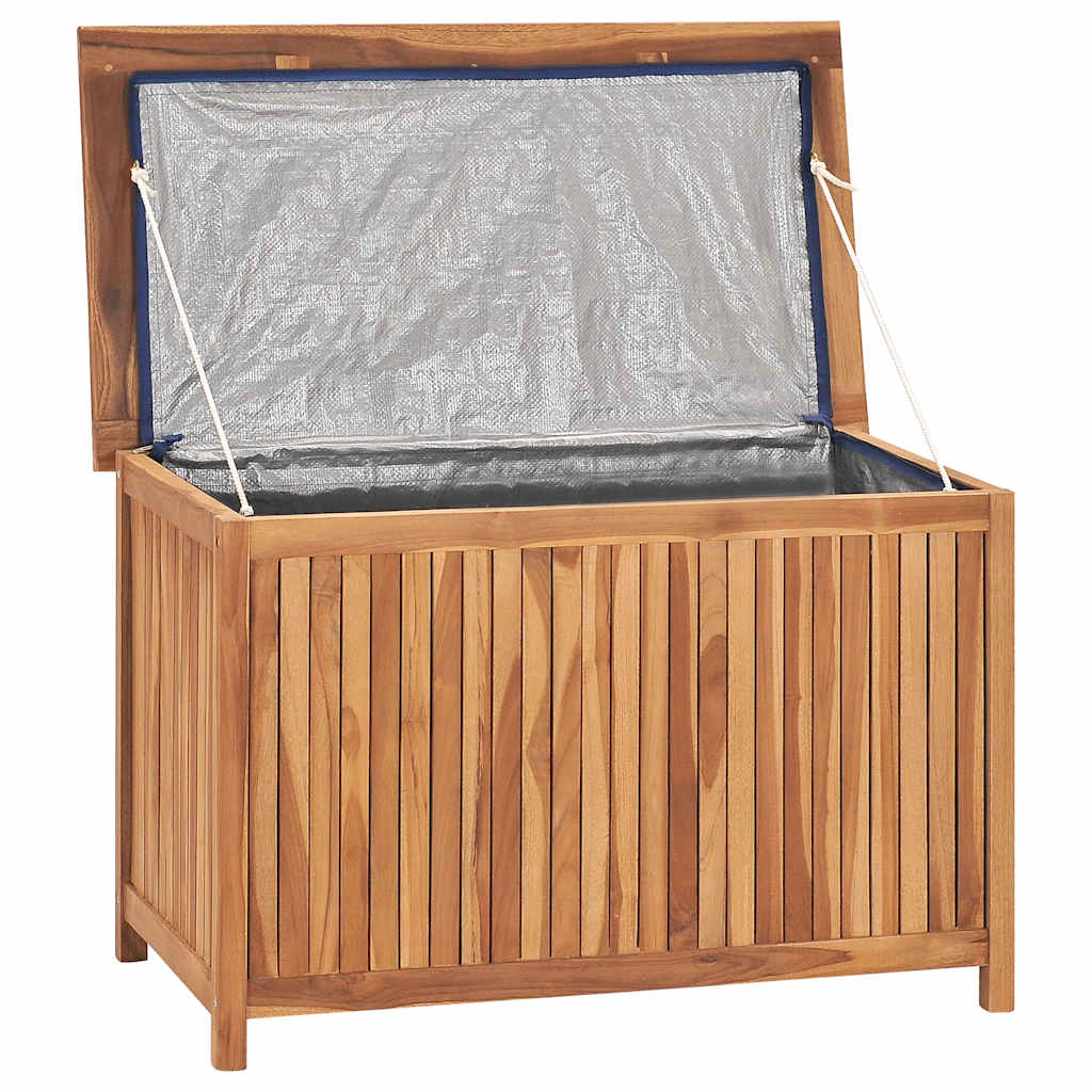 vidaXL Ladă de depozitare grădină, 90x50x58 cm, lemn masiv de tec vidaXL Ladă de depozitare grădină, 90x50x58 cm, lemn masiv de tec