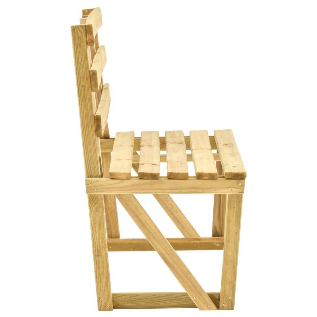 vidaXL Bancă de grădină, 120 cm, lemn de pin tratat