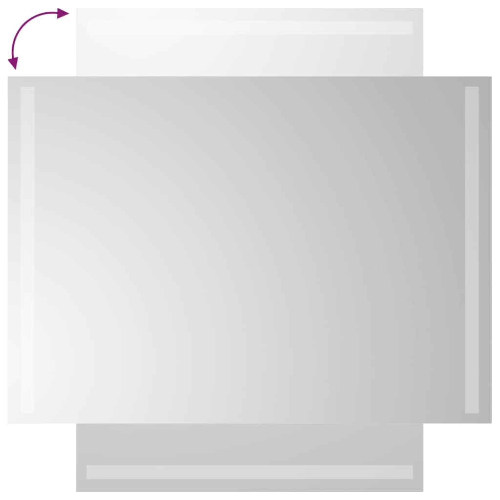 vidaXL Oglinda de baie cu LED, 50x70 cm