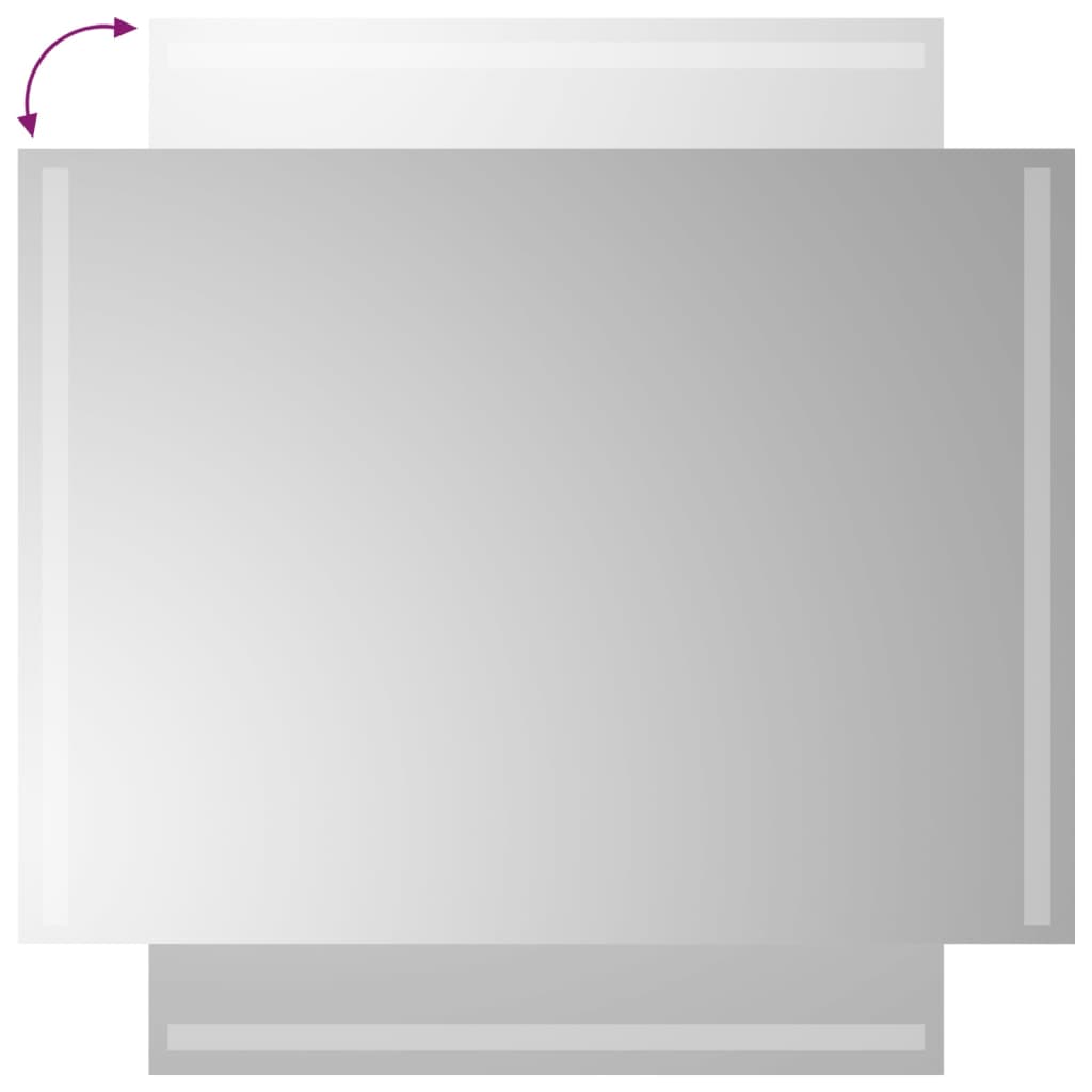 vidaXL Oglindă de baie cu LED, 60x80 cm