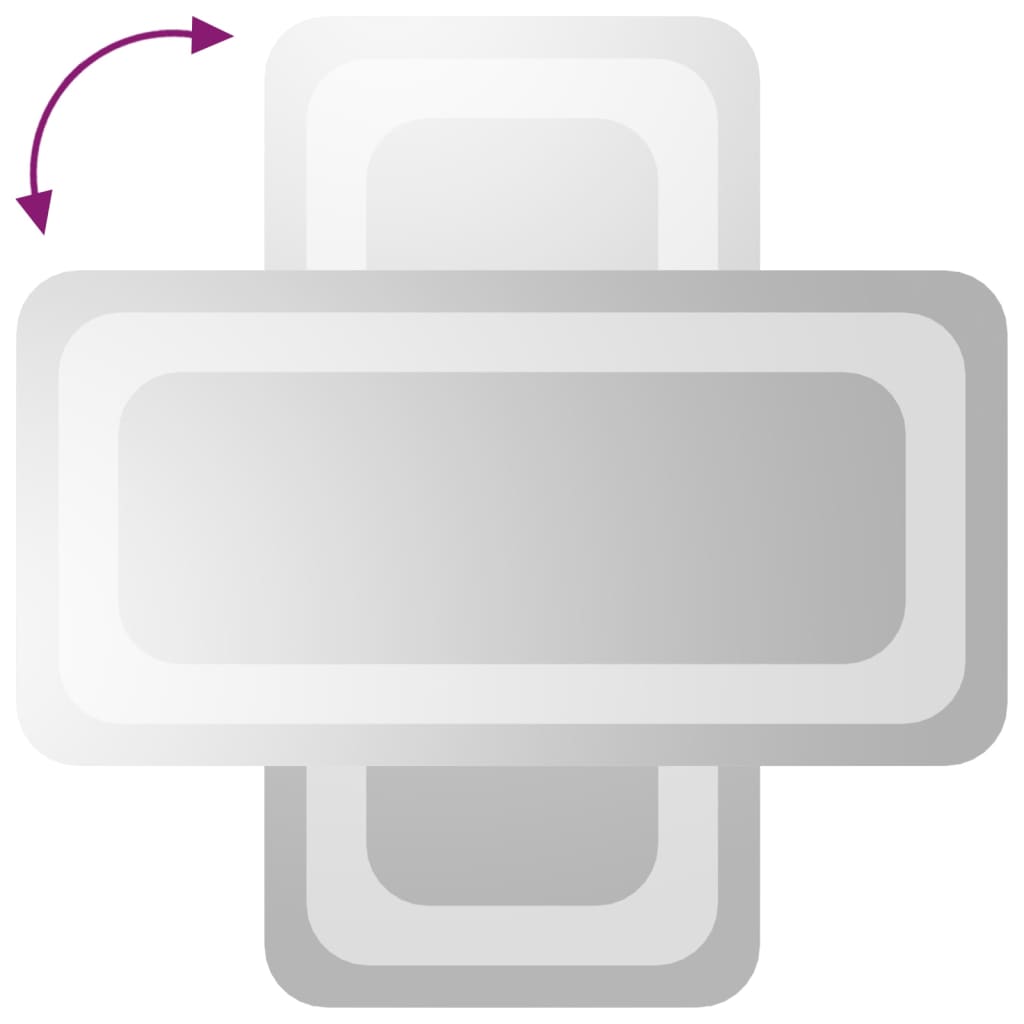 vidaXL Oglindă de baie cu LED, 20x40 cm