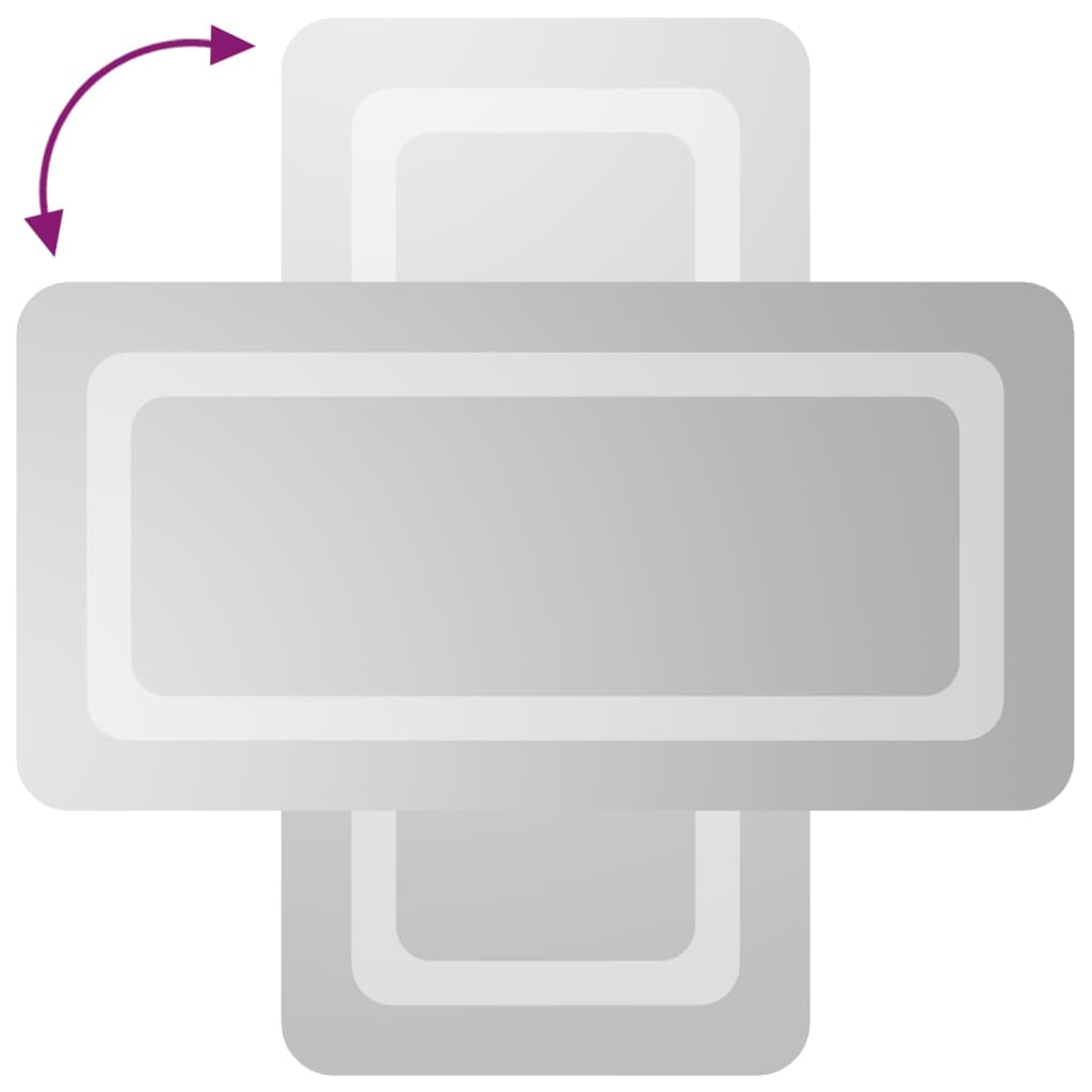 vidaXL Oglinda de baie cu LED, 30x60 cm