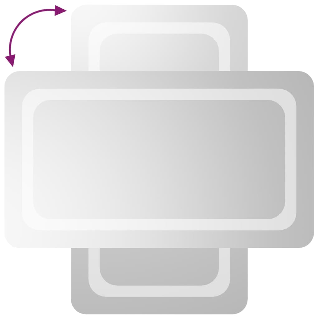 vidaXL Oglindă de baie cu LED, 40x70 cm