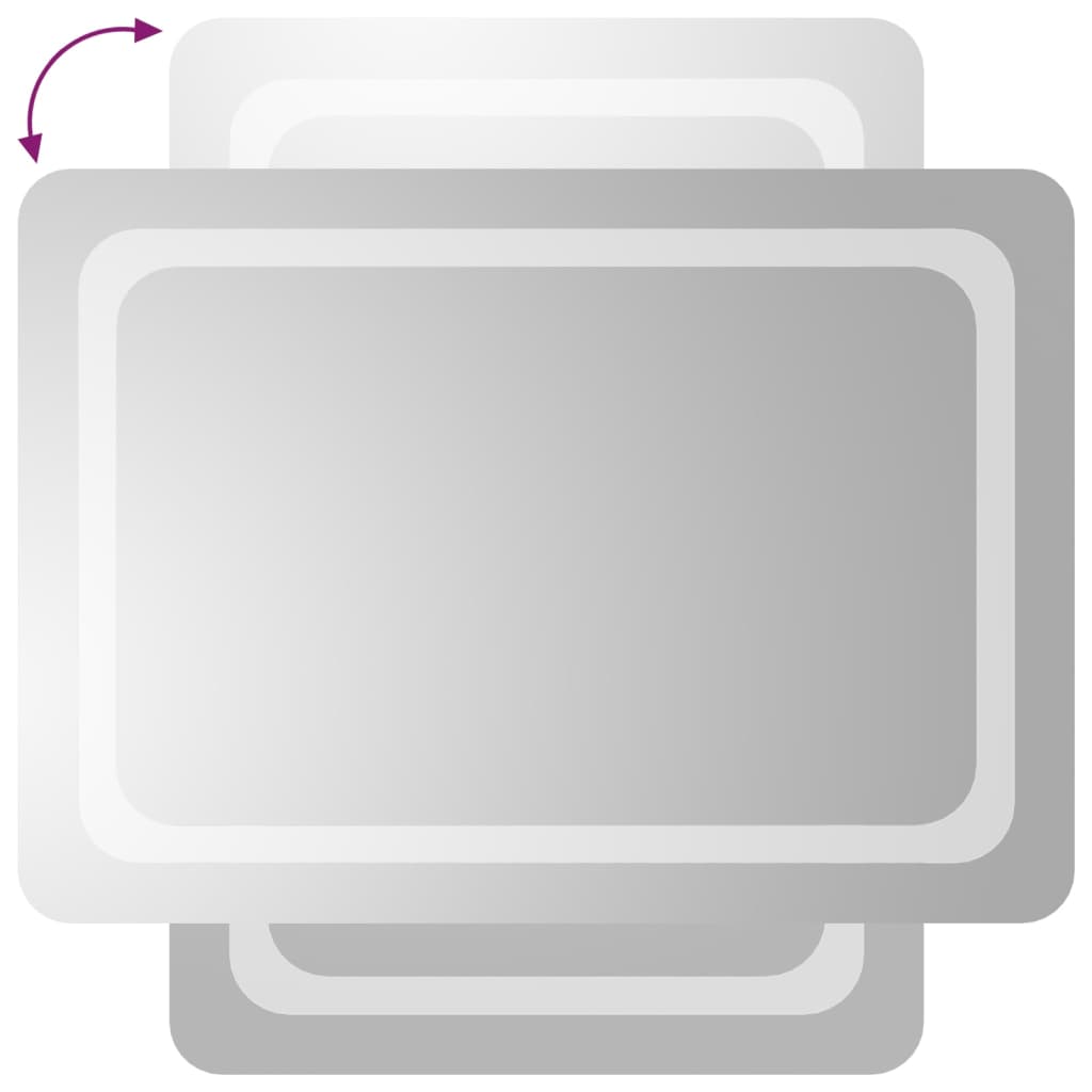 vidaXL Oglinda de baie cu LED, 50x70 cm