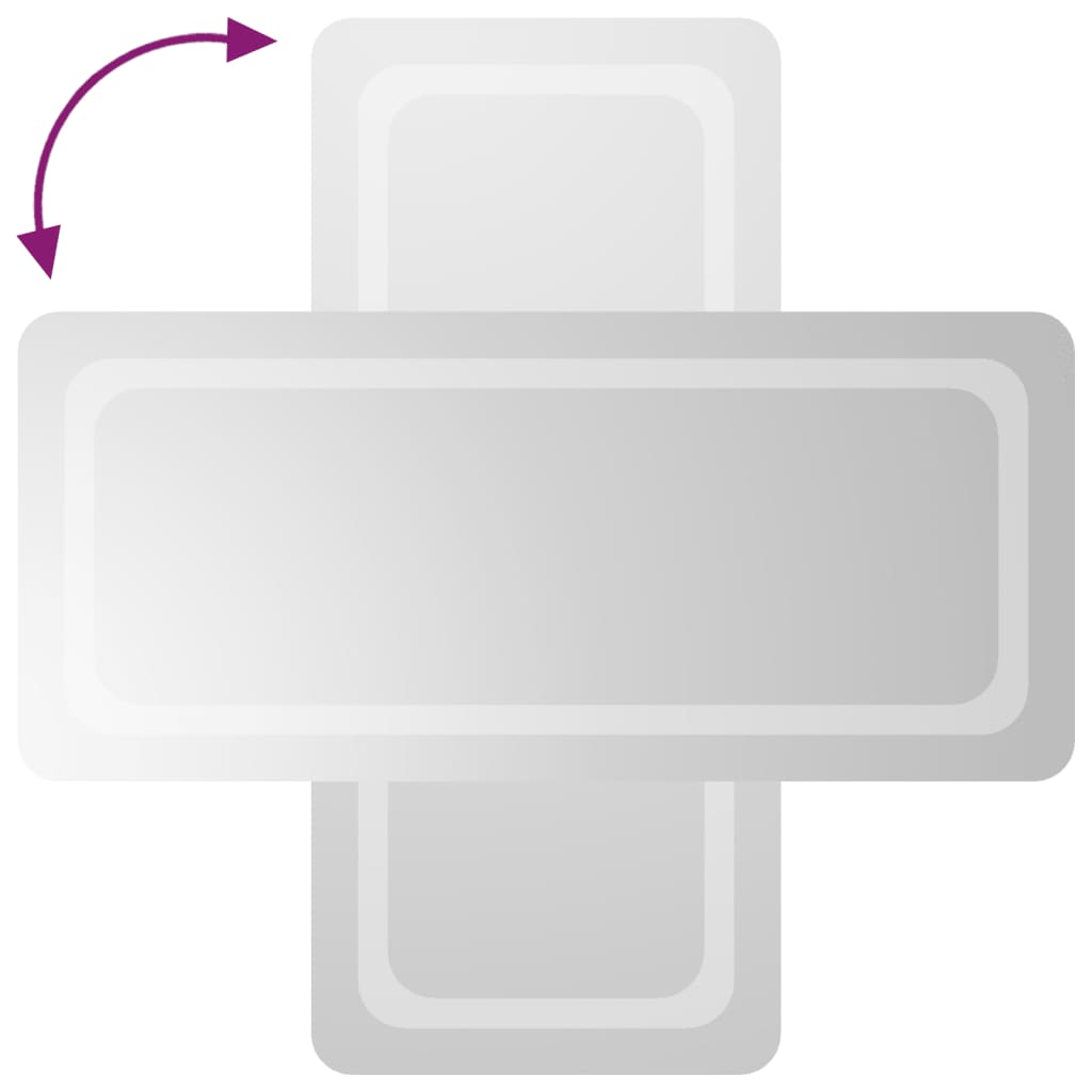 vidaXL Oglindă de baie cu LED, 40x90 cm