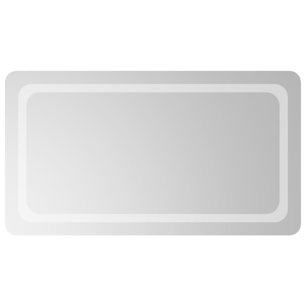 vidaXL Oglinda de baie cu LED, 50x90 cm