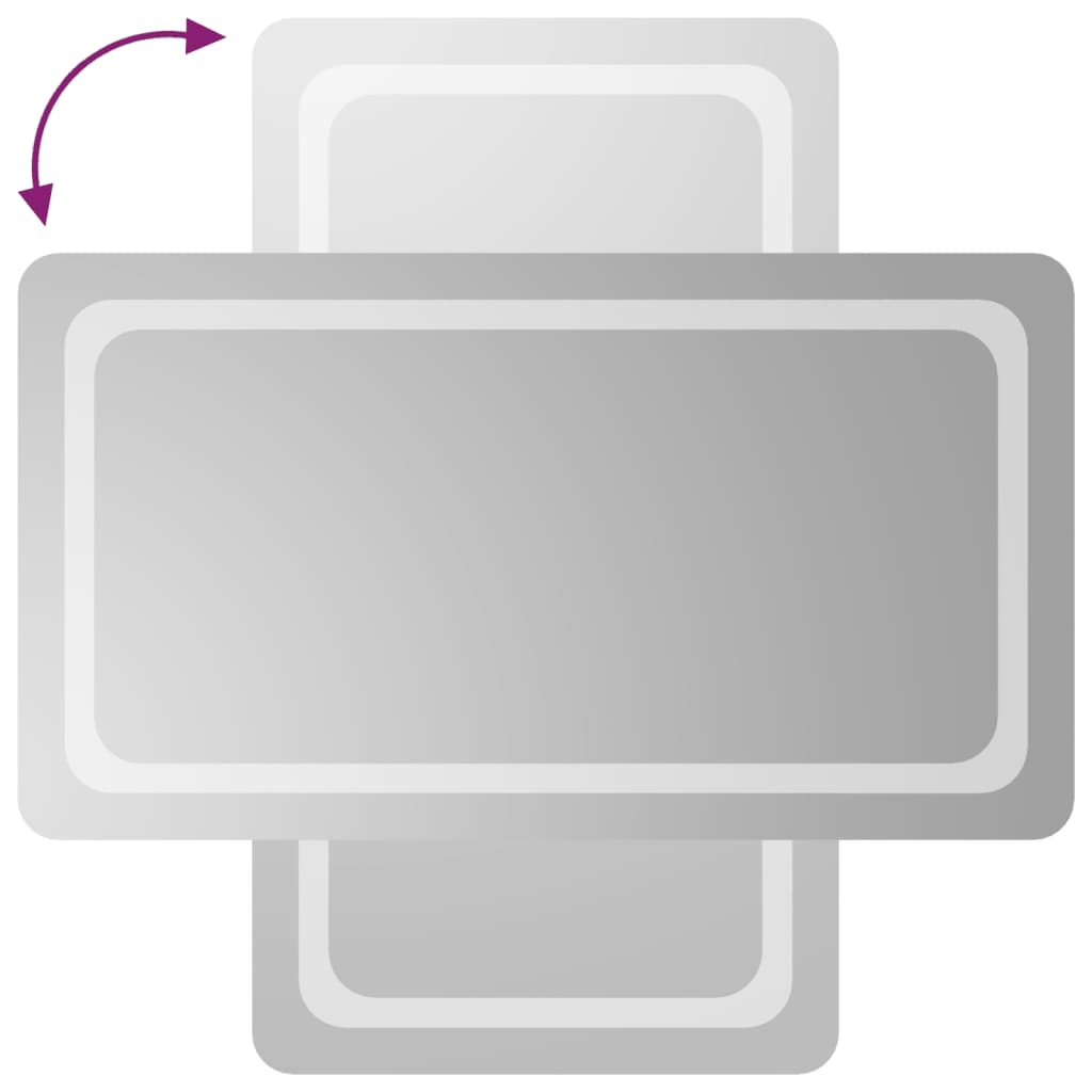 vidaXL Oglinda de baie cu LED, 50x90 cm