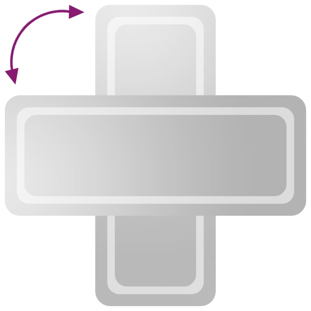 vidaXL Oglindă de baie cu LED, 40x100 cm