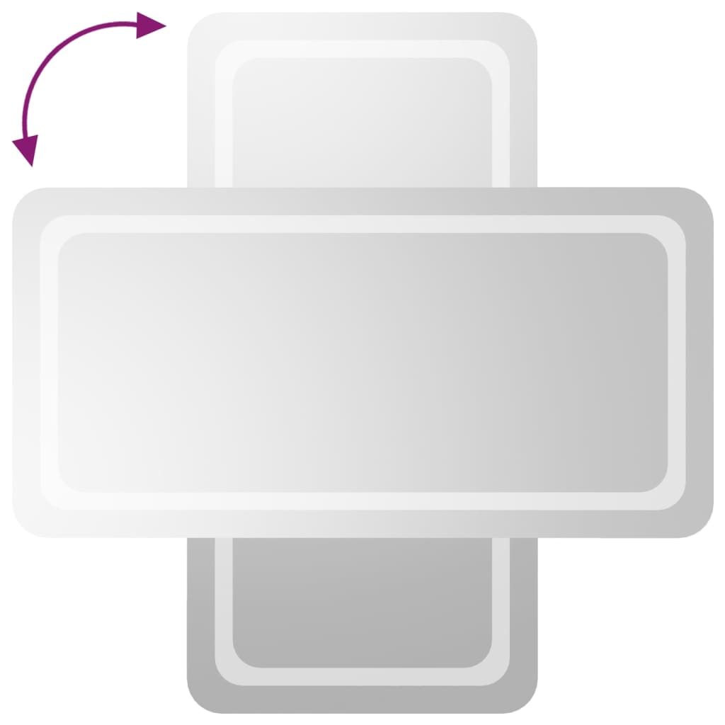 vidaXL Oglinda de baie cu LED, 50x100 cm