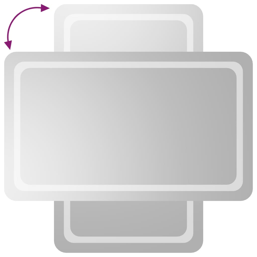 vidaXL Oglindă de baie cu LED, 60x100 cm