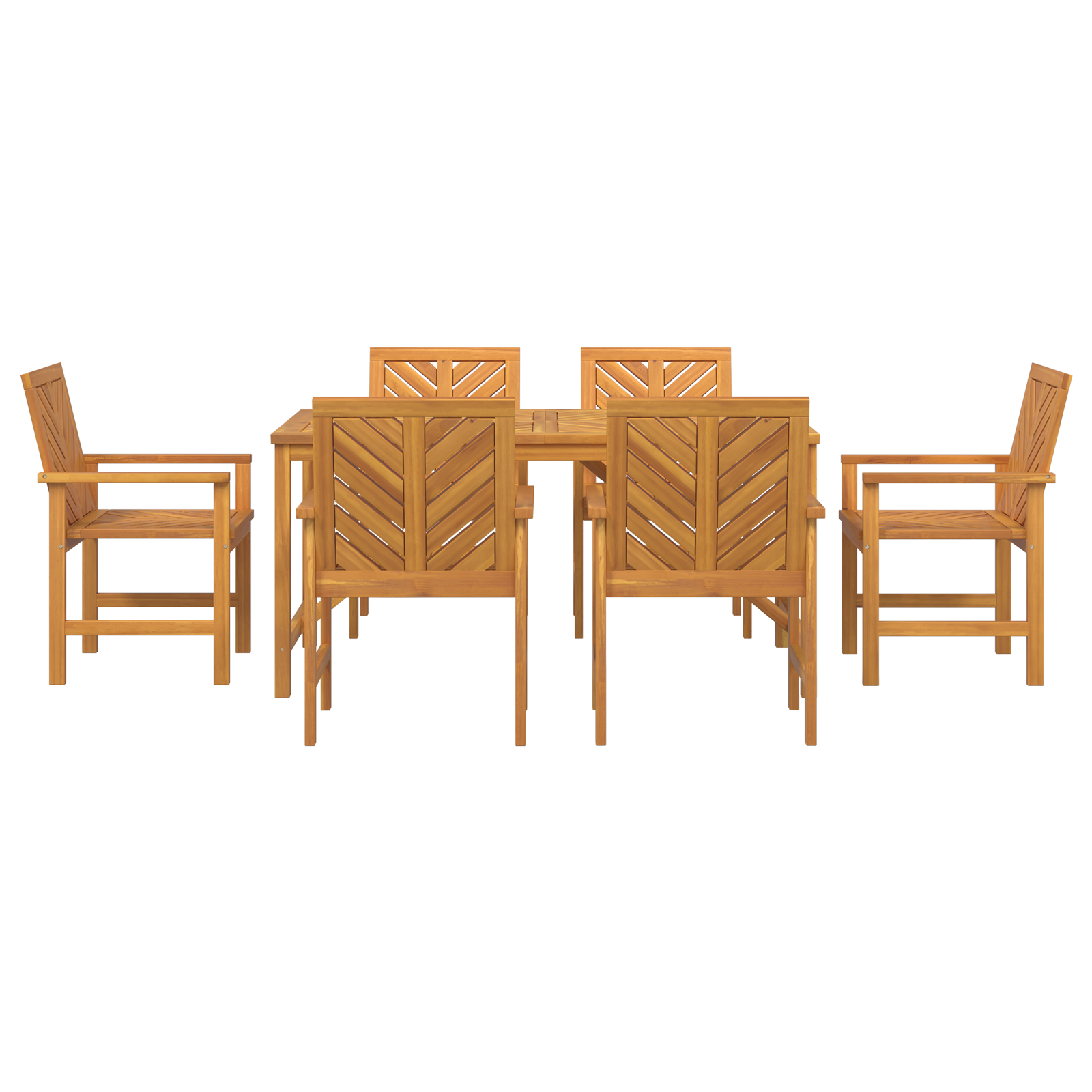 vidaXL Set de dining pentru grădină 6 piese, din lemn masiv de acacia vidaXL Set de dining pentru grădină 6 piese, din lemn masiv de acacia
