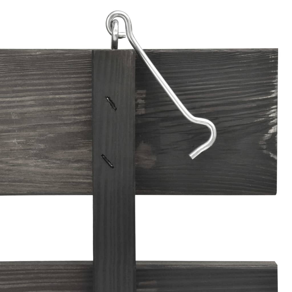 vidaXL Magazie de pubele triplă, 210x75x121 cm, lemn masiv pin vopsit vidaXL Magazie de pubele triplă, 210x75x121 cm, lemn masiv pin vopsit