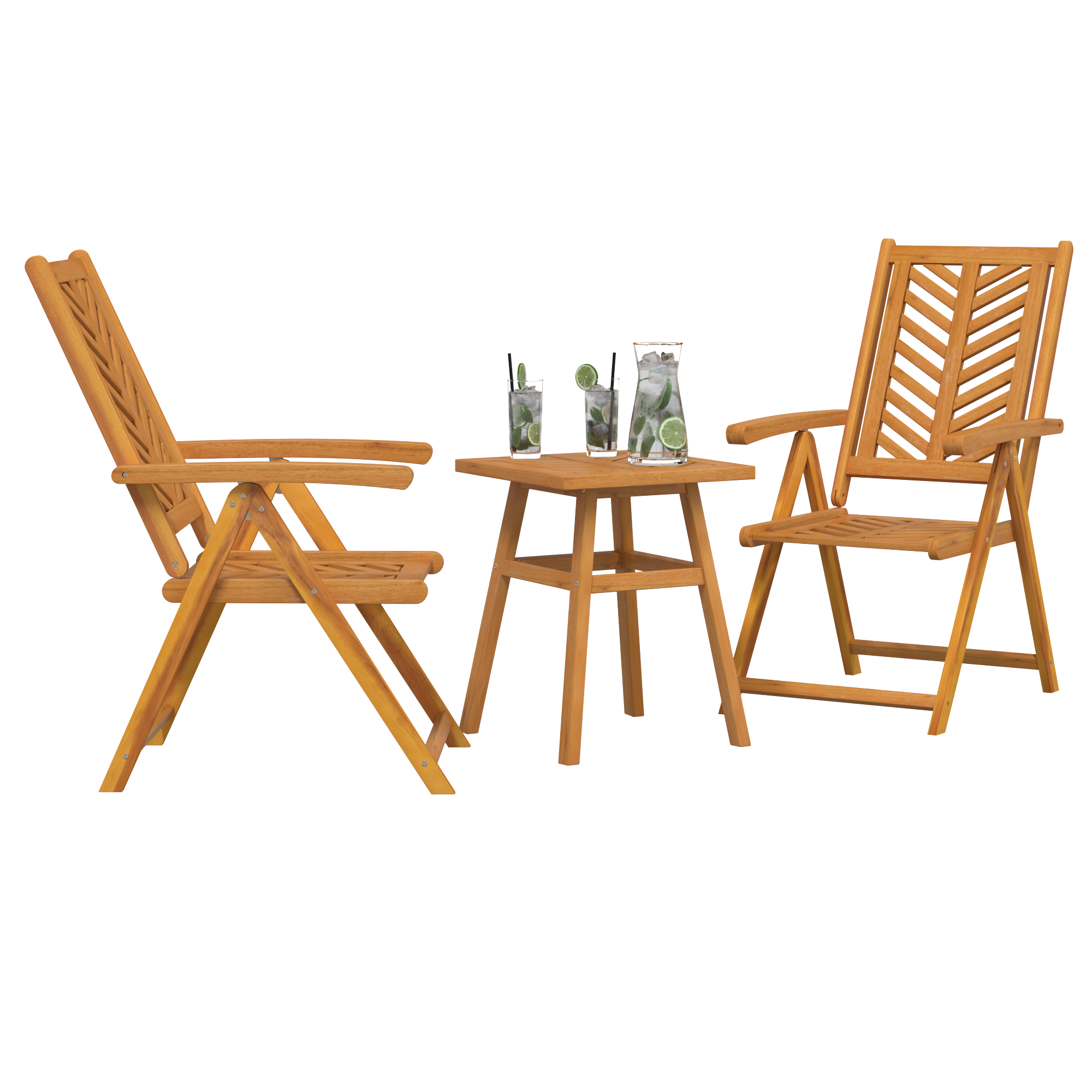 vidaXL Set Bistro de Grădină 3 pcs Maro lemn masiv de acacia vidaXL Set Bistro de Grădină 3 pcs Maro lemn masiv de acacia