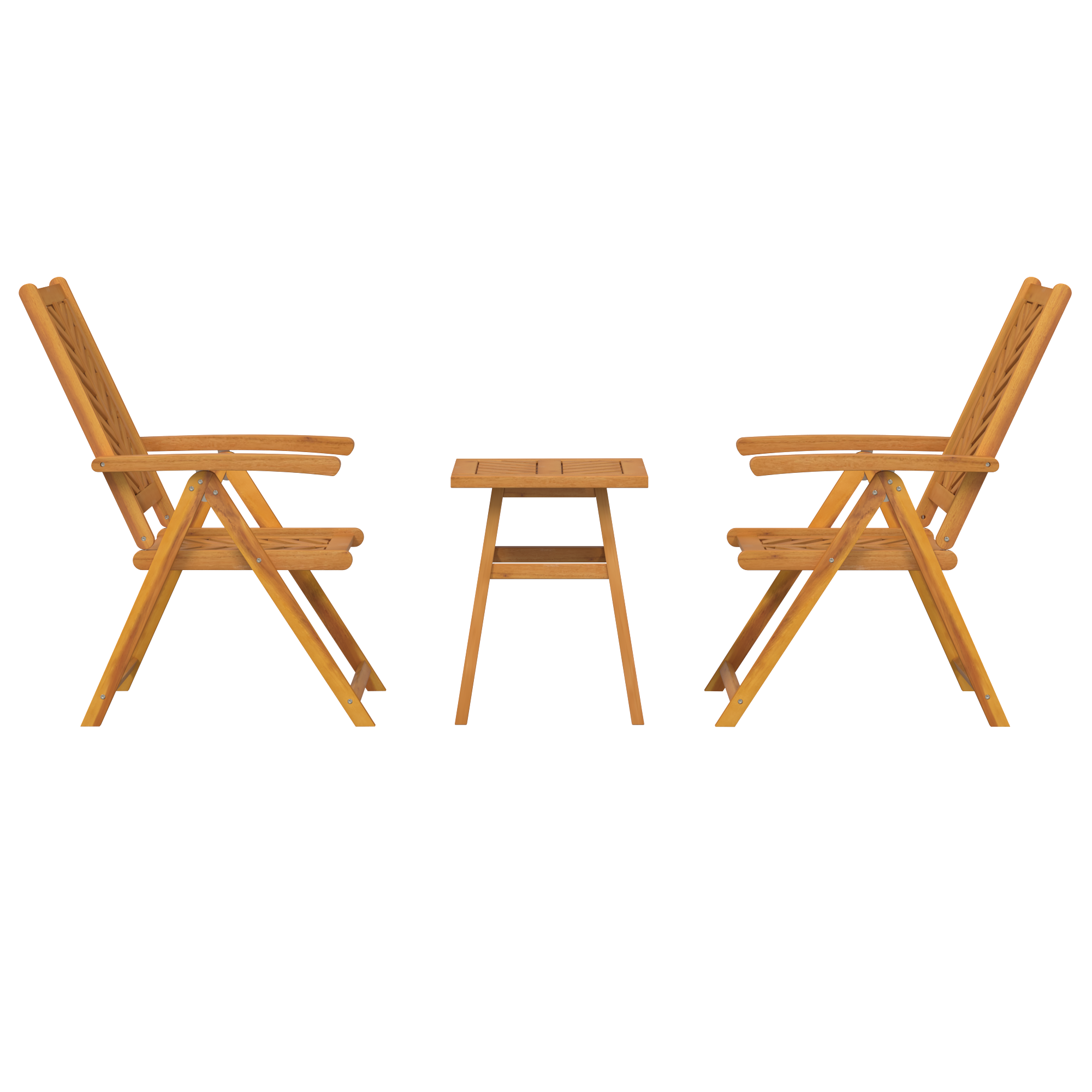 vidaXL Set Bistro de Grădină 3 pcs Maro lemn masiv de acacia vidaXL Set Bistro de Grădină 3 pcs Maro lemn masiv de acacia