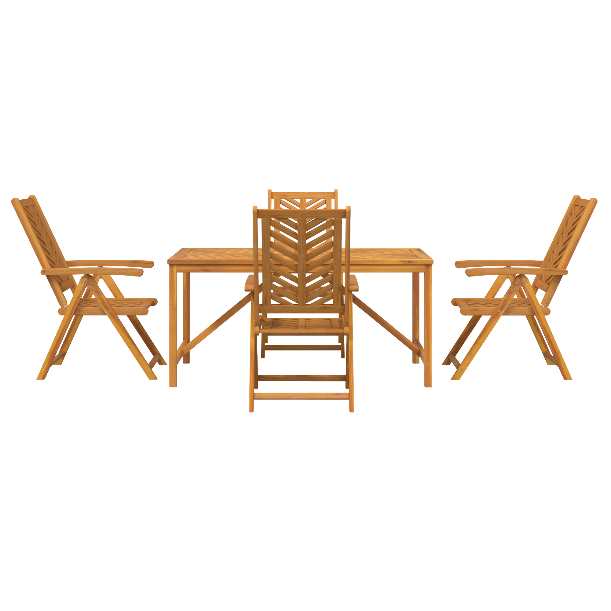 vidaXL Set de Dining pentru Grădină 5 Piese Lemn Masiv de Acacia