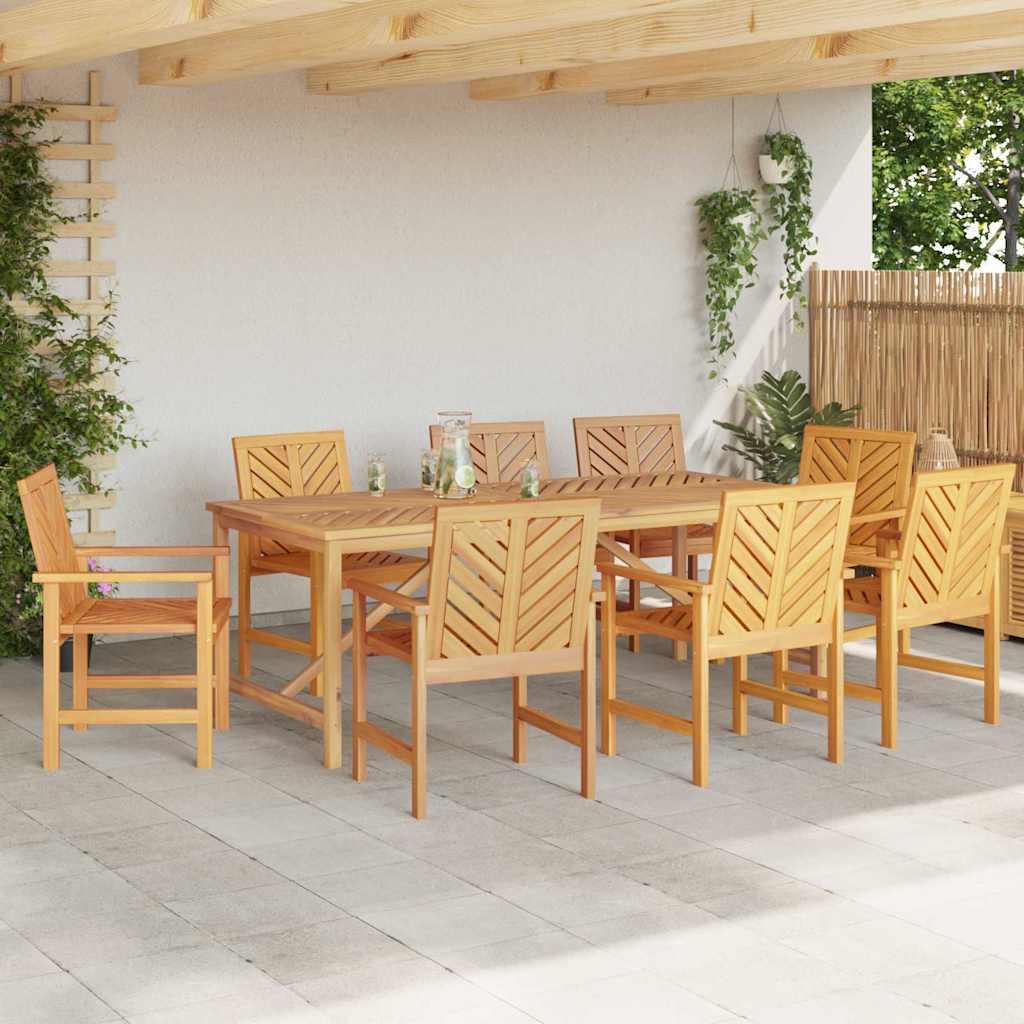 vidaXL Scaune de dining pentru grădină 8 pcs Maro 59 x 62.5 x 89 cm vidaXL Scaune de dining pentru grădină 8 pcs Maro 59 x 62.5 x 89 cm