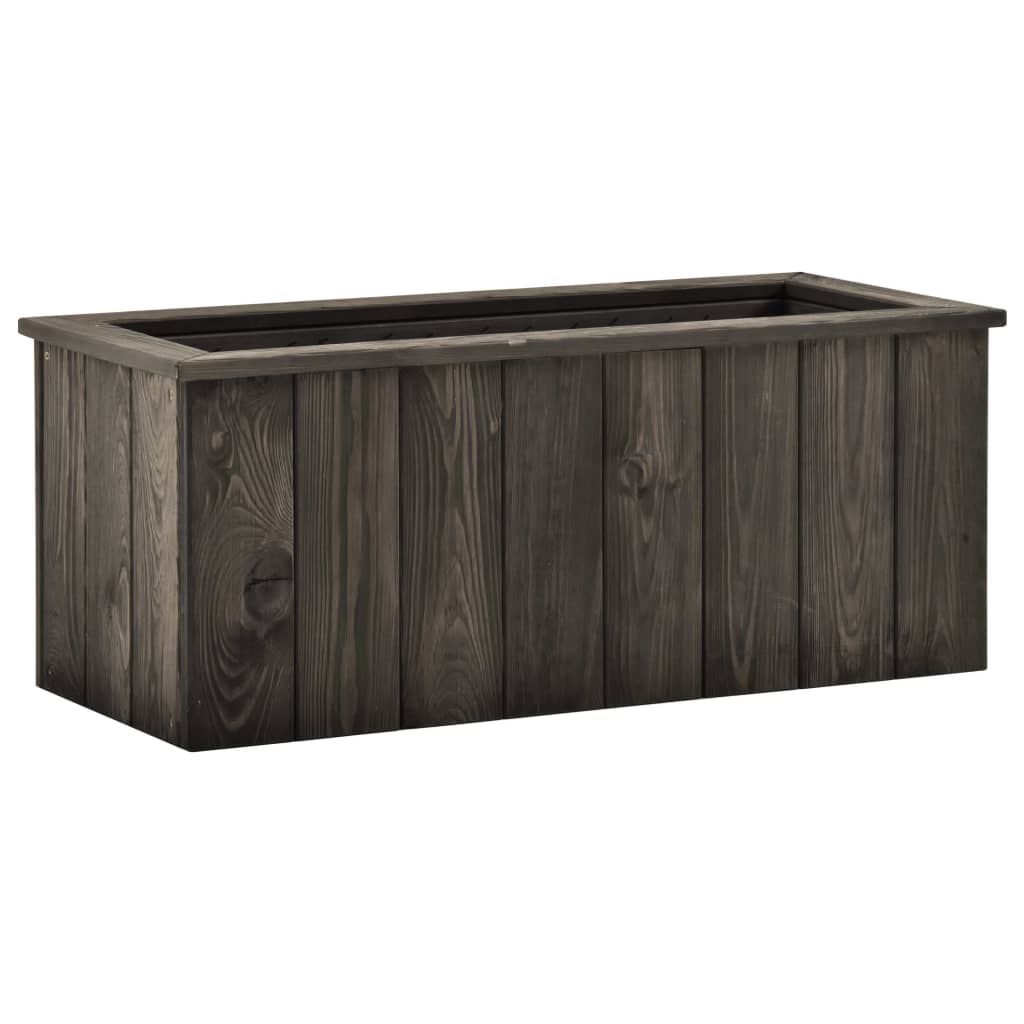 vidaXL Strat înălțat, gri închis, 74 x 32 x 30 cm, lemn masiv de pin vidaXL Strat înălțat, gri închis, 74 x 32 x 30 cm, lemn masiv de pin