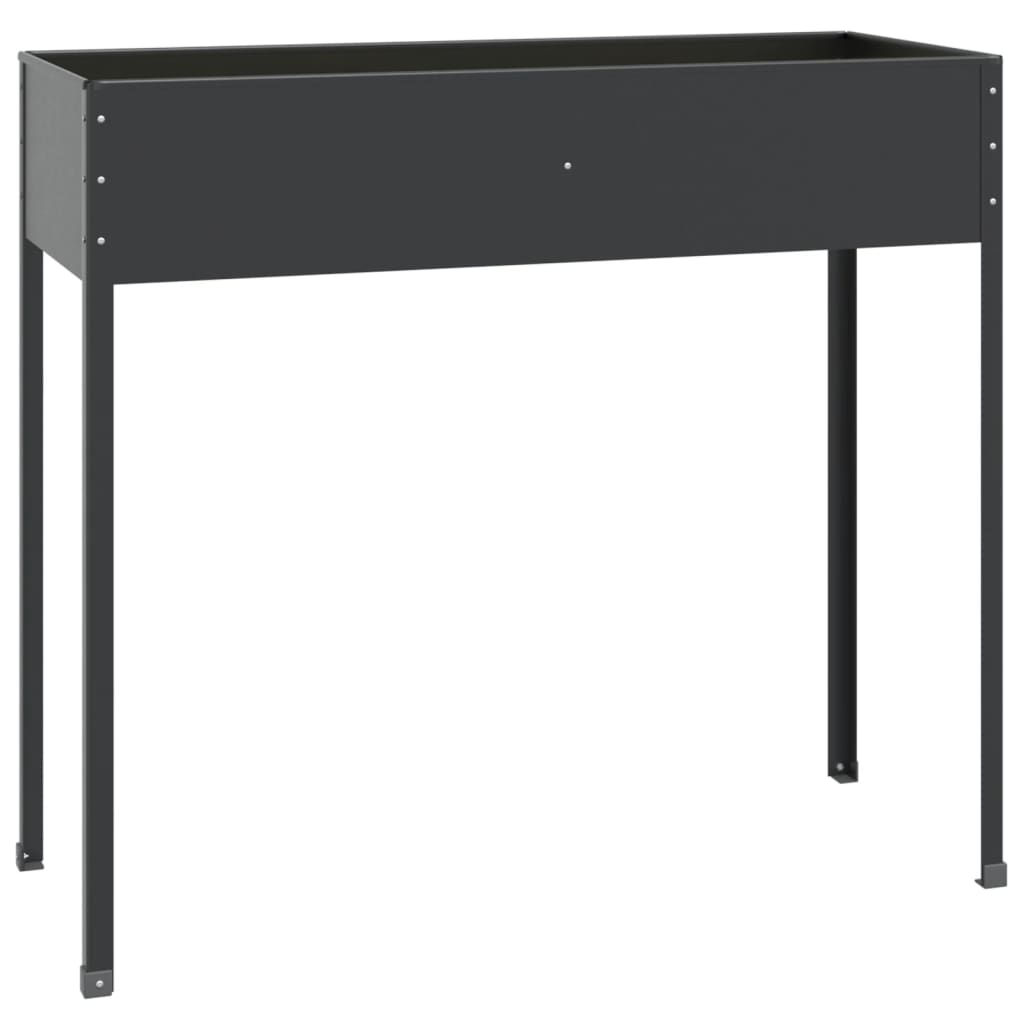 vidaXL Jardiniere de grădină, 2 buc., antracit, oțel galvanizat vidaXL Jardiniere de grădină, 2 buc., antracit, oțel galvanizat