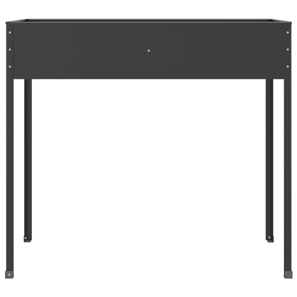 vidaXL Jardiniere de grădină, 2 buc., antracit, oțel galvanizat vidaXL Jardiniere de grădină, 2 buc., antracit, oțel galvanizat