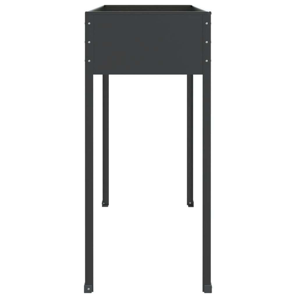 vidaXL Jardiniere de grădină, 2 buc., antracit, oțel galvanizat vidaXL Jardiniere de grădină, 2 buc., antracit, oțel galvanizat