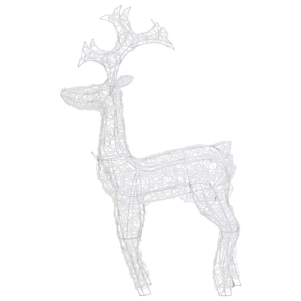 vidaXL Decorațiuni reni de Crăciun, 2 buc., 60x16x100 cm, acril vidaXL Decorațiuni reni de Crăciun, 2 buc., 60x16x100 cm, acril