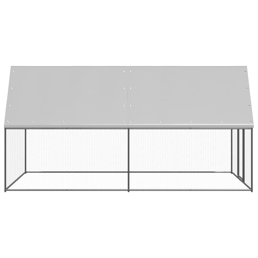 vidaXL Coteț de păsări pentru exterior, 2x4x2 m, oțel galvanizat vidaXL Coteț de păsări pentru exterior, 2x4x2 m, oțel galvanizat