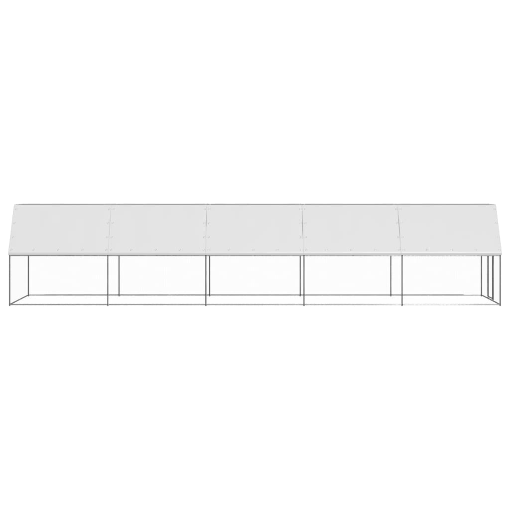 vidaXL Coteț de păsări pentru exterior, 2x10x2 m, oțel galvanizat vidaXL Coteț de păsări pentru exterior, 2x10x2 m, oțel galvanizat