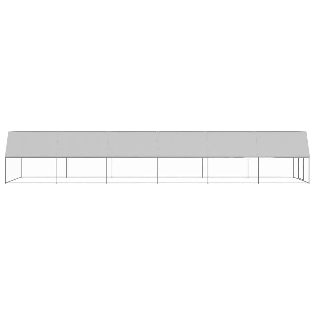 vidaXL Coteț de păsări pentru exterior, 3x12x2 m, oțel galvanizat vidaXL Coteț de păsări pentru exterior, 3x12x2 m, oțel galvanizat